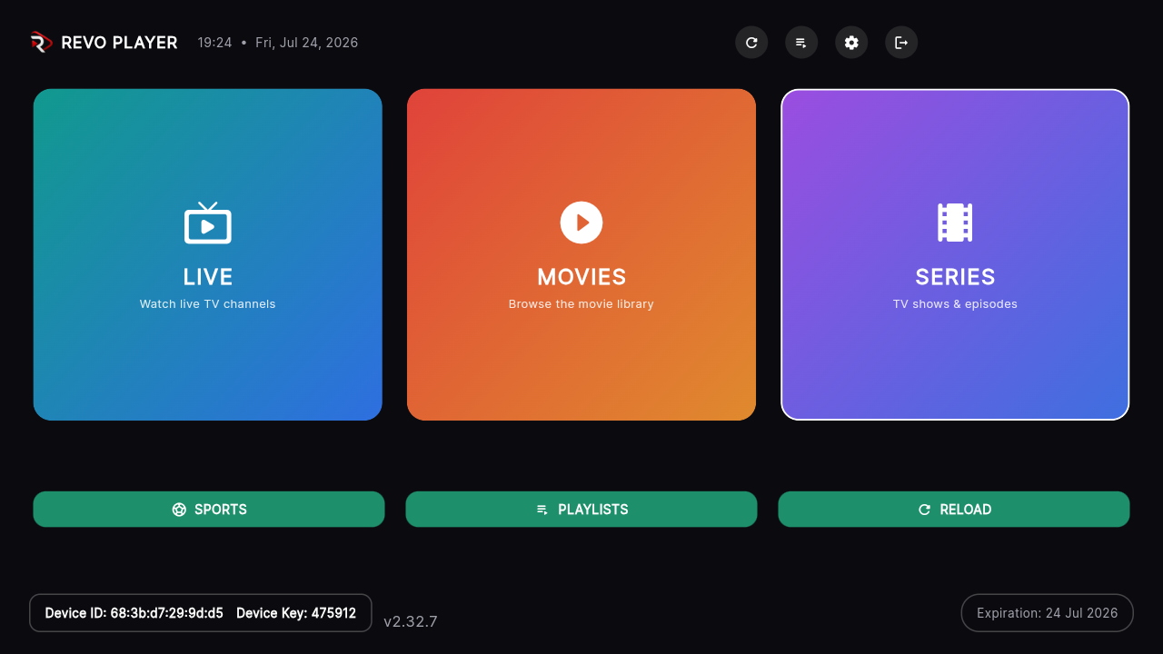 Revo Player on Mobile